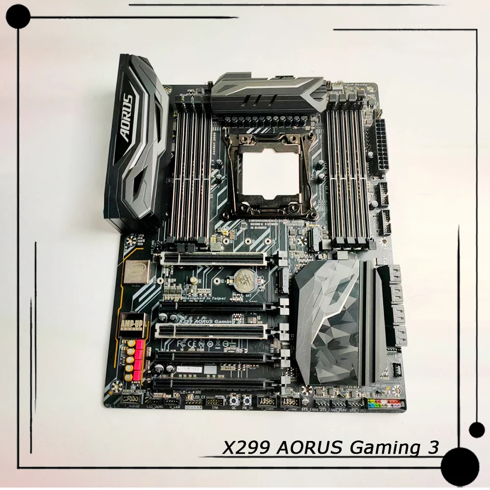 Для Gigabyte поддержка Core X-Series процессоров DDR4 LGA2066 256 ГБ ATX материнская плата X299 AORUS Gaming 3 Для Gigabyte поддержка Core X-Series процессоров DDR4 LGA2066 256 ГБ ATX материнская плата X299 AORUS Gaming 3