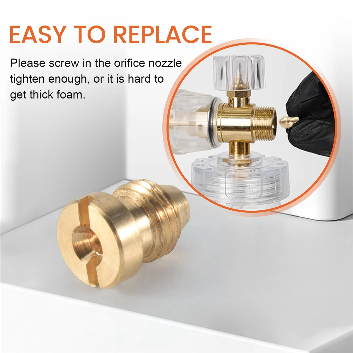 Наконечники насадки для вспененного пушки и пенообразователь универсальная