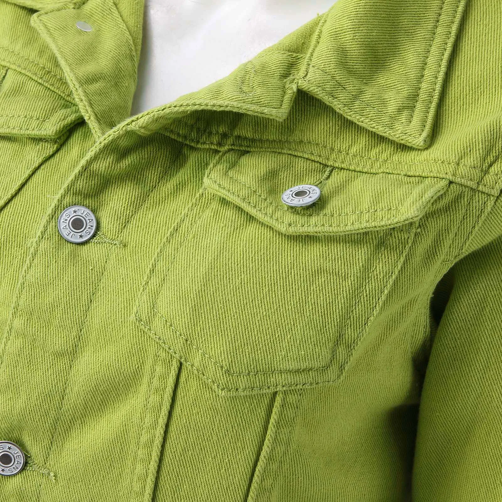 Куртка женская джинсовая с карманами винтажная короткая потертая куртка из