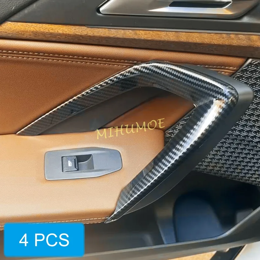

Для 2023 2024 2025 BMW X1 iX1 U11 X2 iX2 U10 Внутренняя дверь из углеродного волокна, подлокотник, ручка, накладки, аксессуары