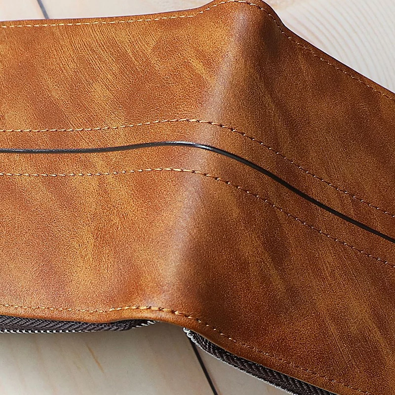 Высококачественные кожаные мужские кошельки модный кошелек сумка по долларовой