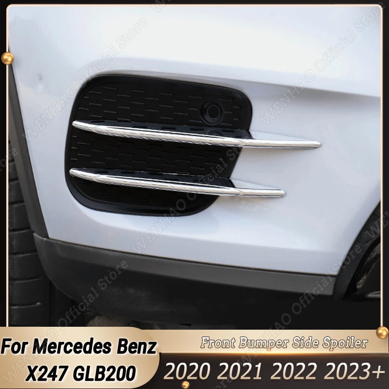 

Для Mercedes Benz X247 GLB200 GLB220 GLB180 2020-2023 + крышка противотуманной фары переднего бампера автомобиля, комплект для тюнинга кузова Впускной рамы