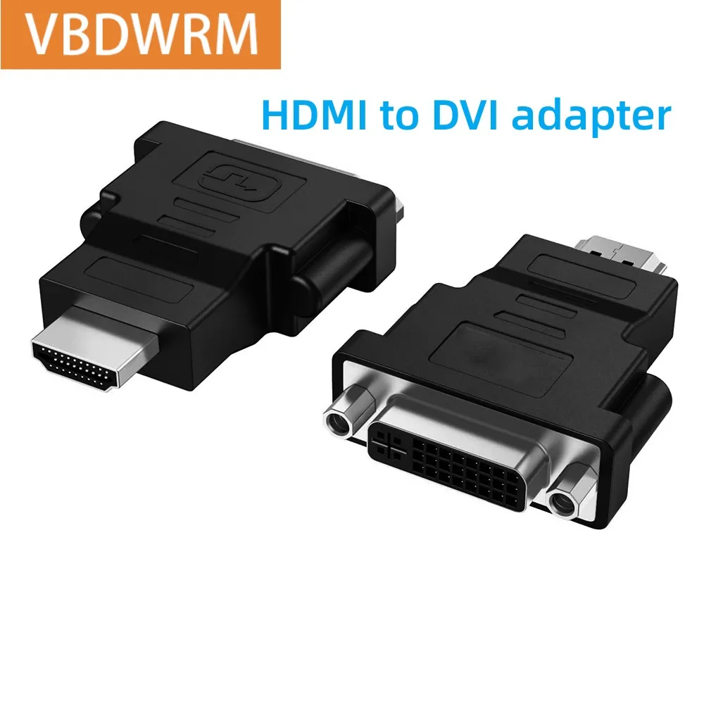

HDMI to DVI adapter HDMI Male to DVI-D 24+1 Female Adapter Video 1080P Monitor Converter For TV Box Projector PS4
