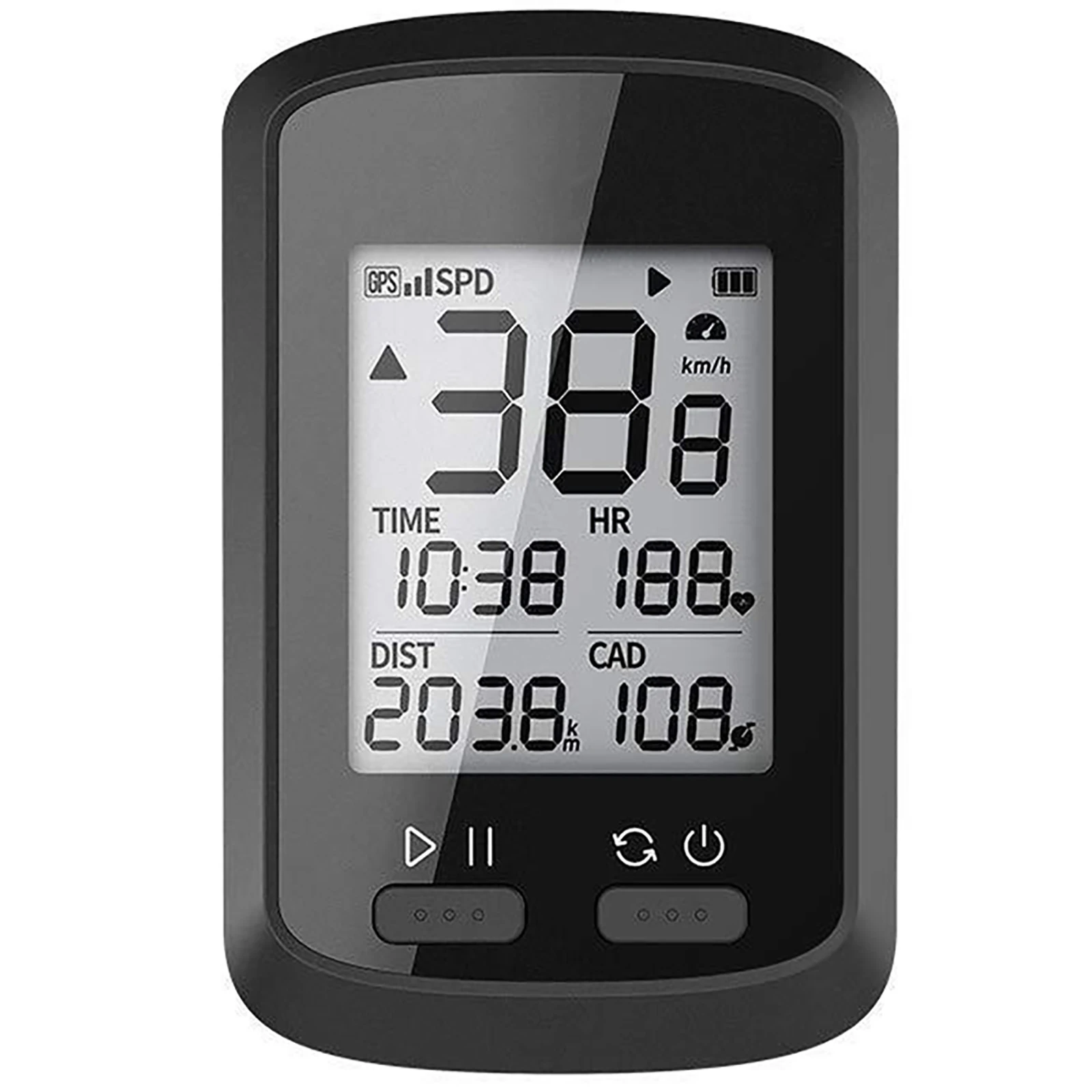 

Bike Computer Wireless GPS Bicycle Speedometer IPX7 Waterproof Odometer with Automatic Backlight LCD Bike