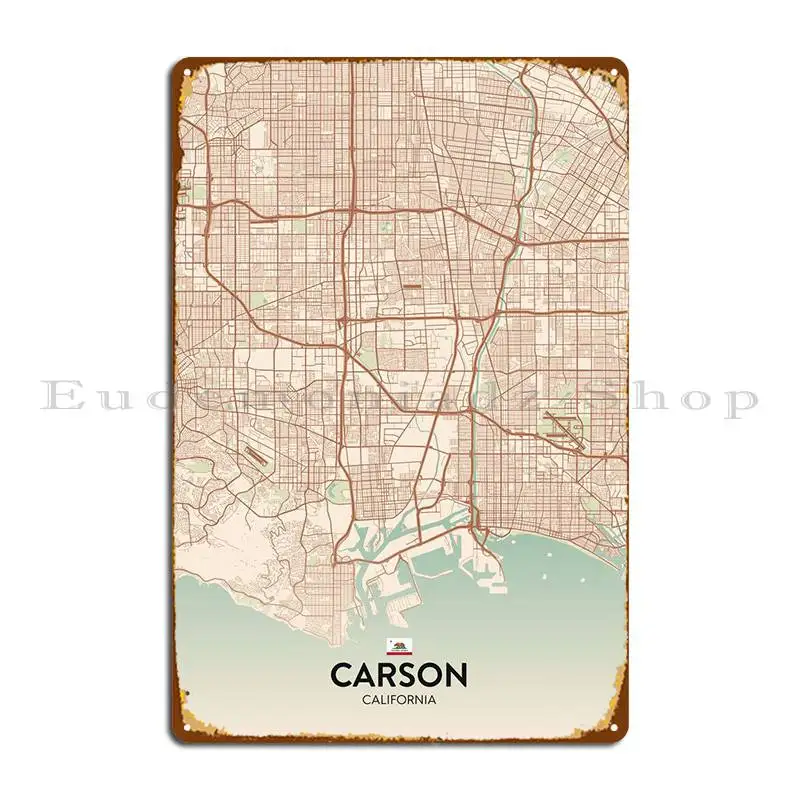 

Carson CA металлический знак ржавая стена Декор Бар оловянный знак плакат