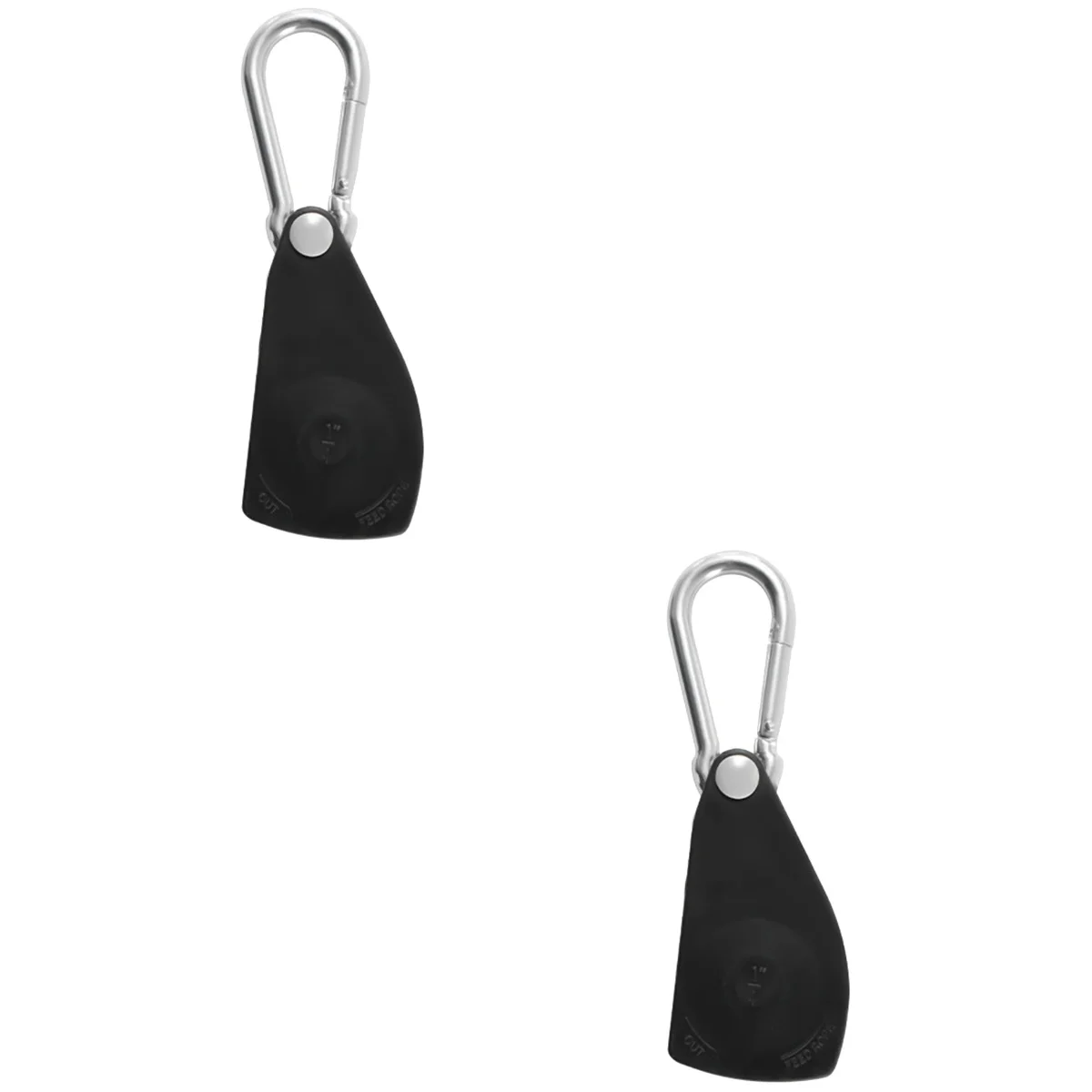 

2pcs Camping Pulley Regulator Tent Rope Regulator Metal Pulley Hook Tent Rope Lifting Buckle