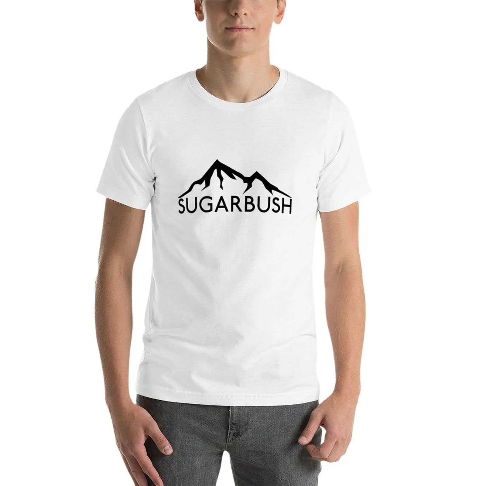 Фото Футболка SKIING SUGARBUSH SKI WARREN VERMONT SNOWBOARDING MOUNTAINS, однотонная футболка больших размеров №3
