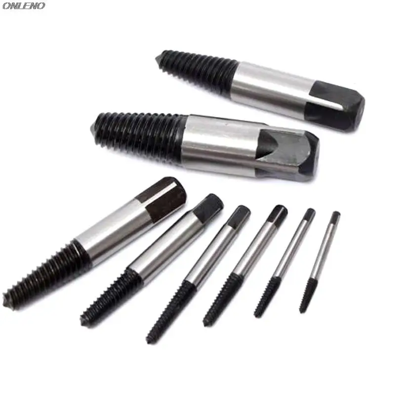 

5Pcs Screw Remover Broken Screw Extractor Drill Bits Water Pipe Screw Easy Out Remover Center Drill Damaged Bolts Remover Tool