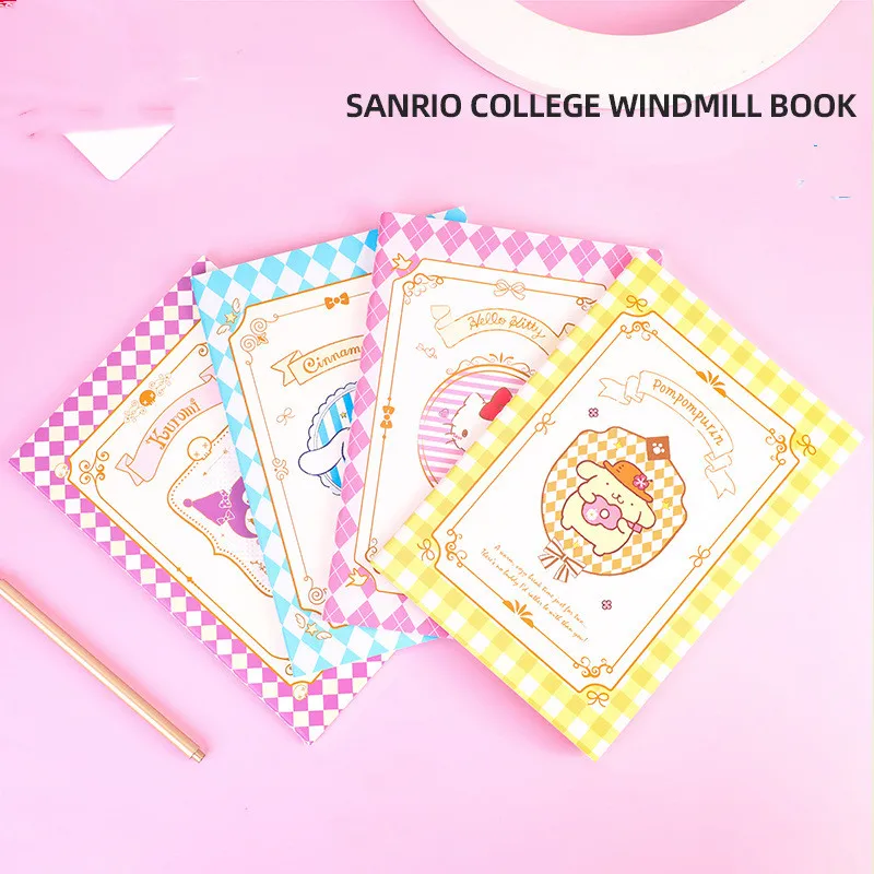 

Kawaii Sanrio блокнот Hello Kittys Cinnamoroll Kuromi аксессуары милый красота мультфильм Аниме Дневник работа фотография для девушки подарок