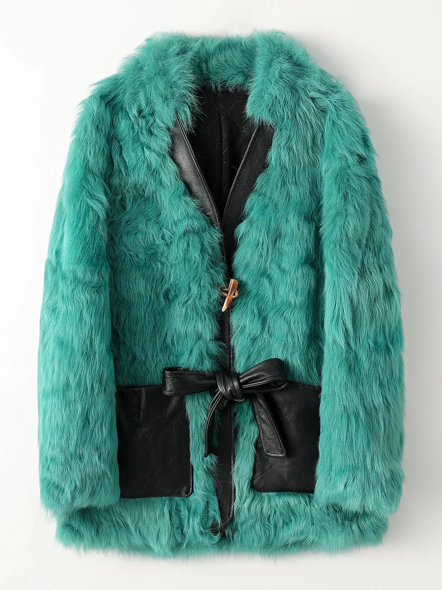 Short Fur Coat Women Stand Collar Zipper Tuscan Fur 2022 Winter New Korean Version of Leisure