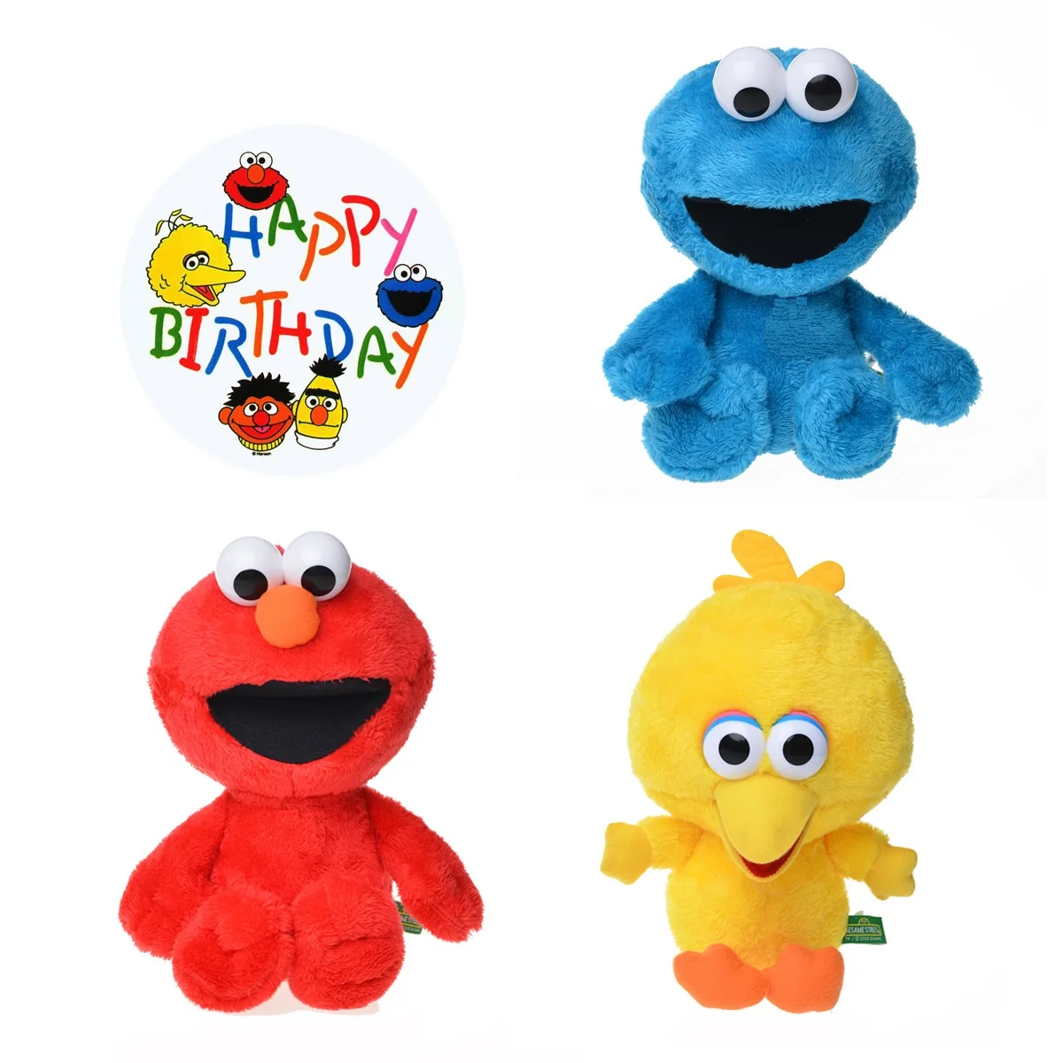 

Plush toy stuffed doll cartoon Sesame Street Elmo cookie monster kid bedtime story friend christmas present birthday gift 1pc