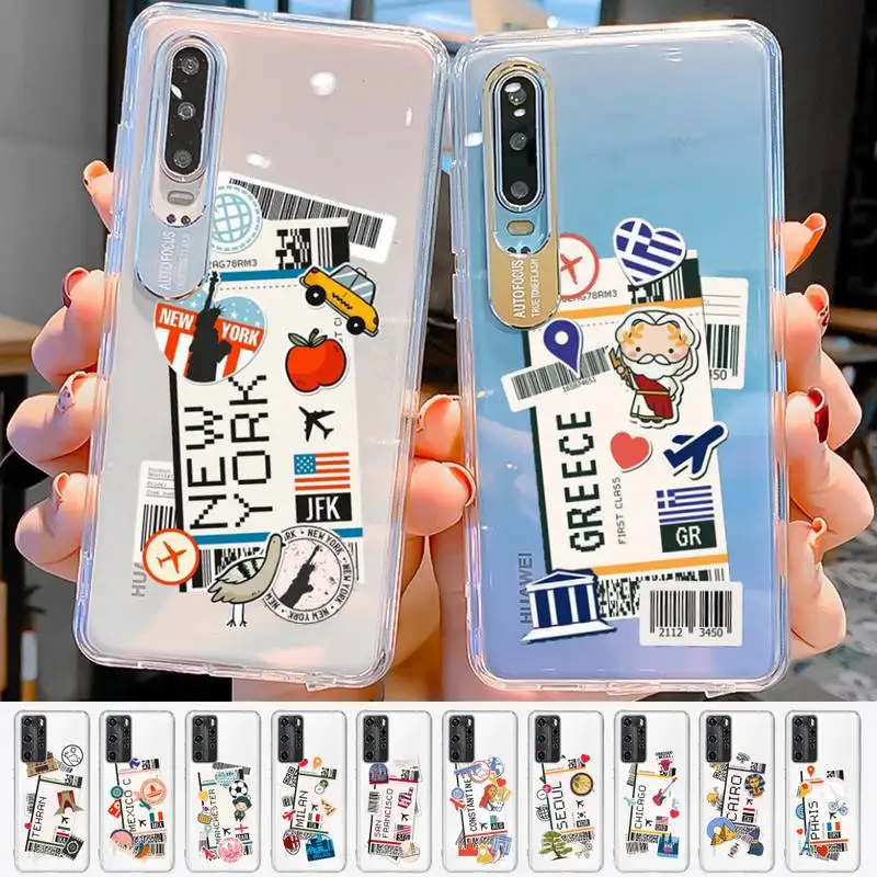 

Boarding Pass Phone Case for Samsung S20 ULTRA S30 for Redmi 8 for Xiaomi Note10 for Huawei Y6 Y5 cover