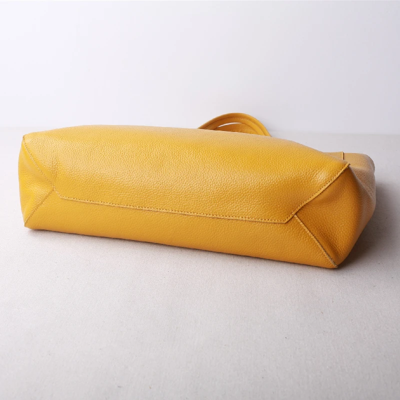 Повседневная Женская сумочка A4 из натуральной кожи саквояж на плечо