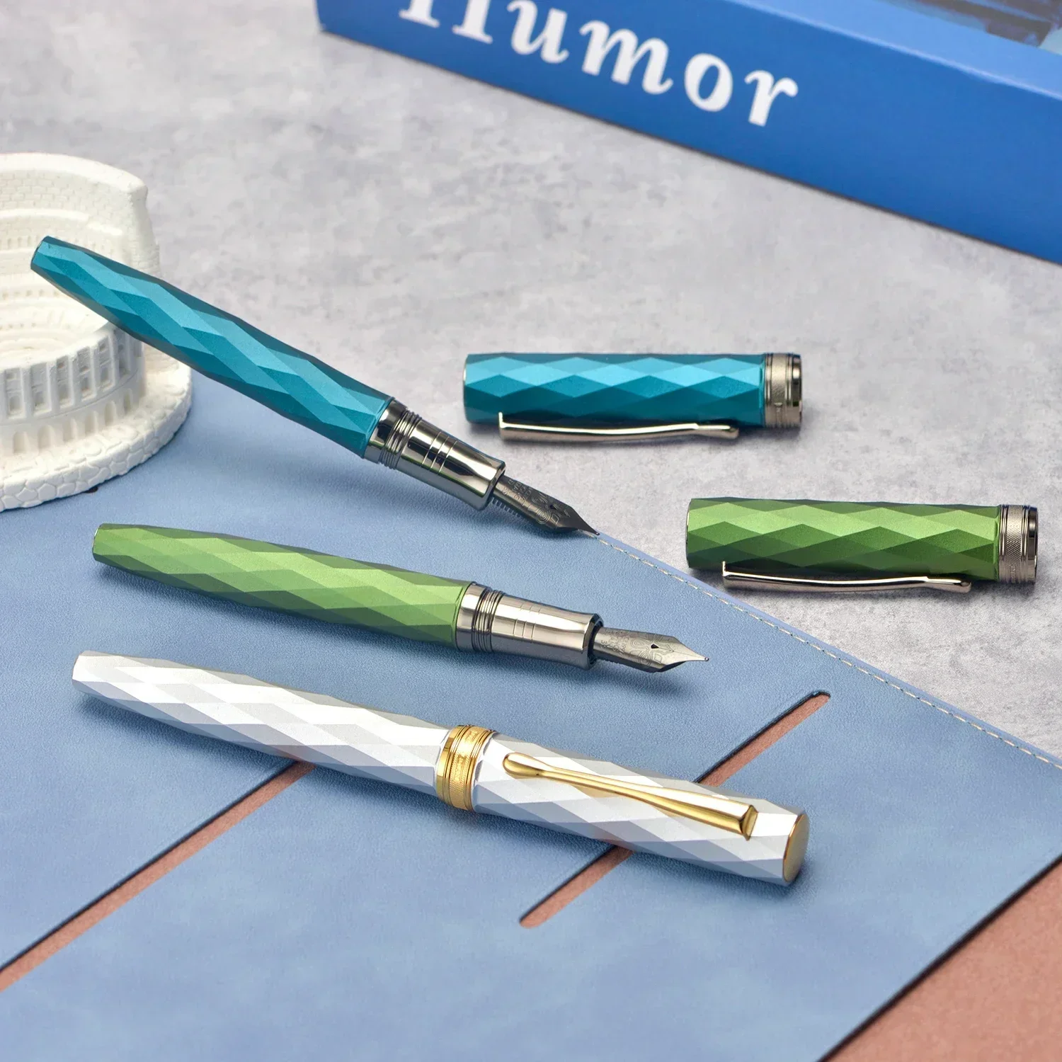 Ручка перьевая Hongdian N11 многоугольная ручка из алюминиевого сплава с наконечником