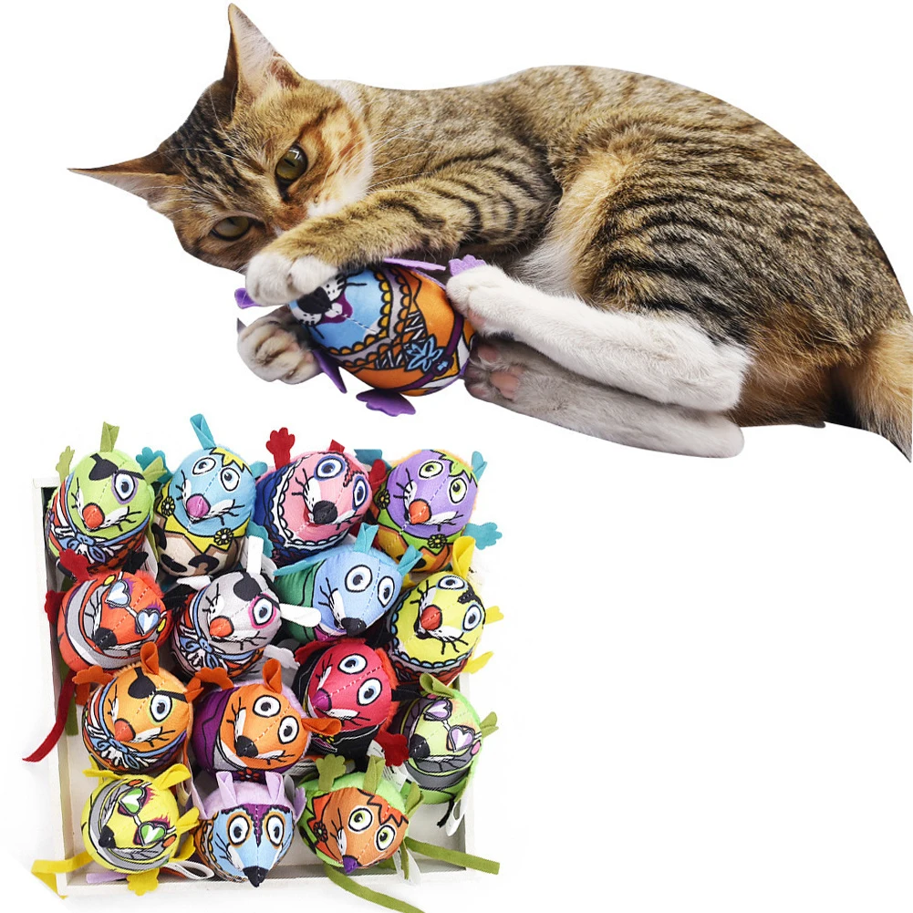 

Игрушка для кошек со звуком, мышь мята, плюшевая мышь с хвостом для домашних животных, Интерактивная игрушка против царапин, забавные товары...