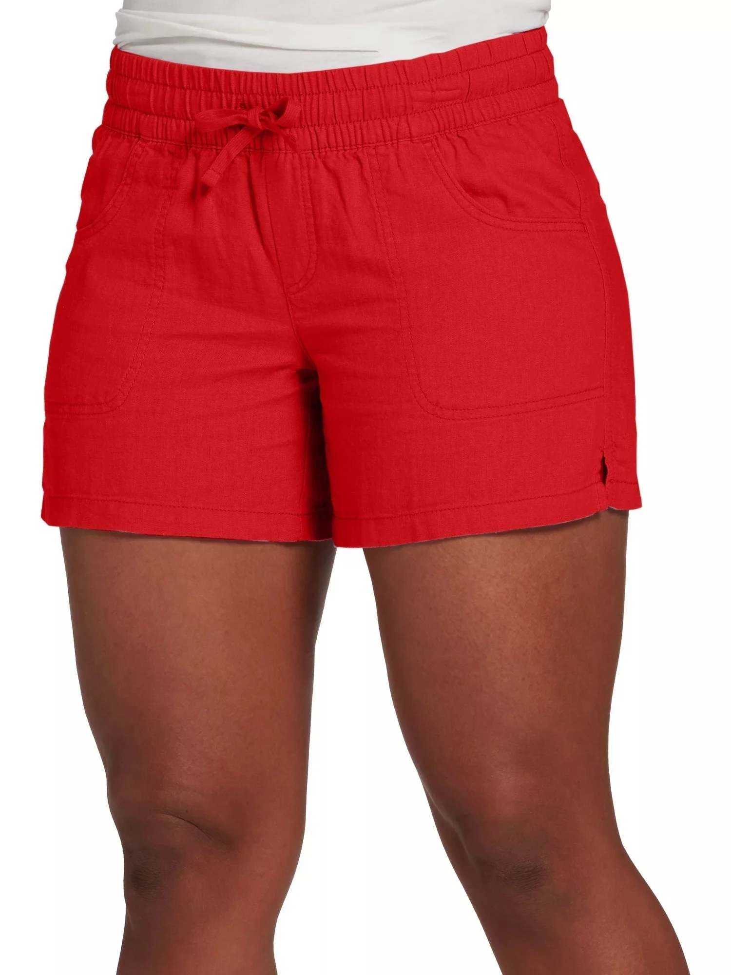 

Hot sale skirt,2023 Women Fashion Casual Solid Color Elastic Waist Split Shorts Casual Short Pants