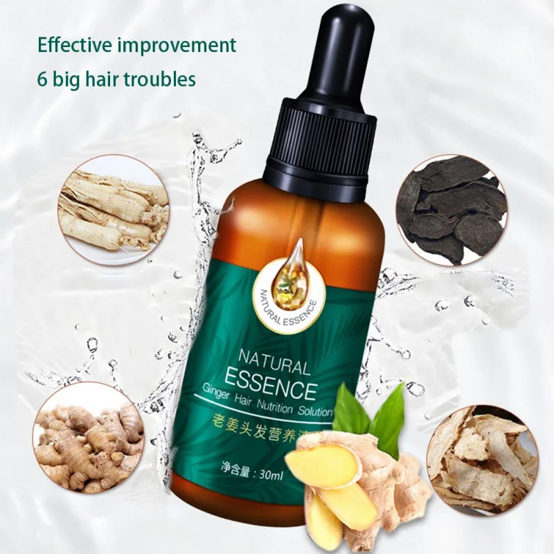 

30ml Ginger Hairs Nutritions Solution Essence Oil Anti Hair Loss Treatment Growth Hairdressing Dry Damage Nourish Oil Control