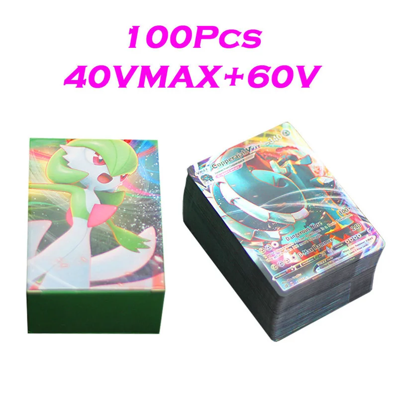 

60-100pcs Pokemon Cards 60 V MAX 100 GX Best Selling Children Battle English Version Game Shining Pokemon Cards Charizard