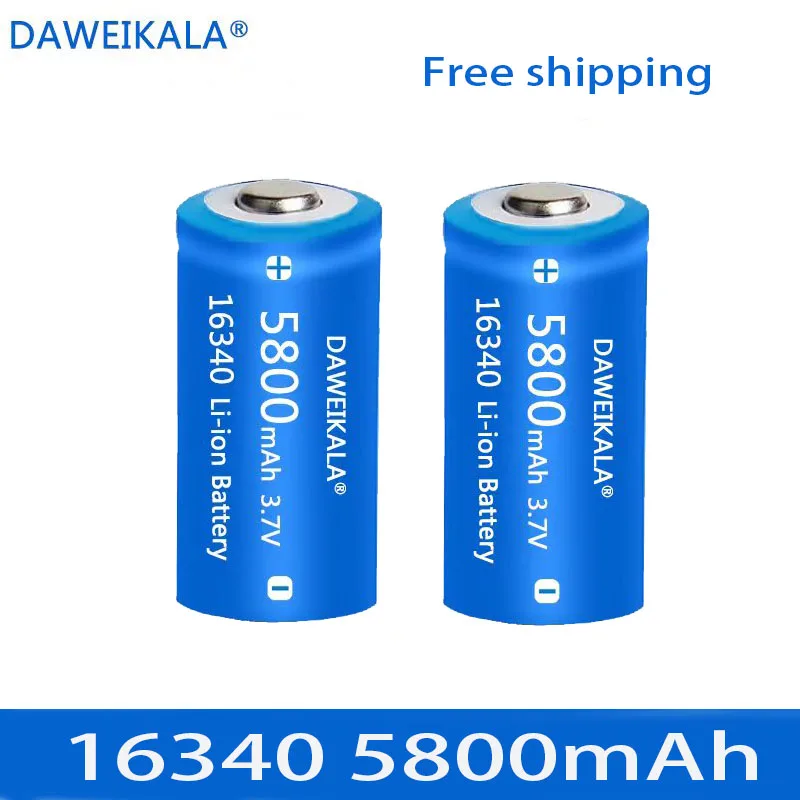 

2023 Daweikala Brand CR123A 3V Lithium Battery CR123 123A CR17345 16340 Button Battery, Used for Dry Main Battery Camera Flashli