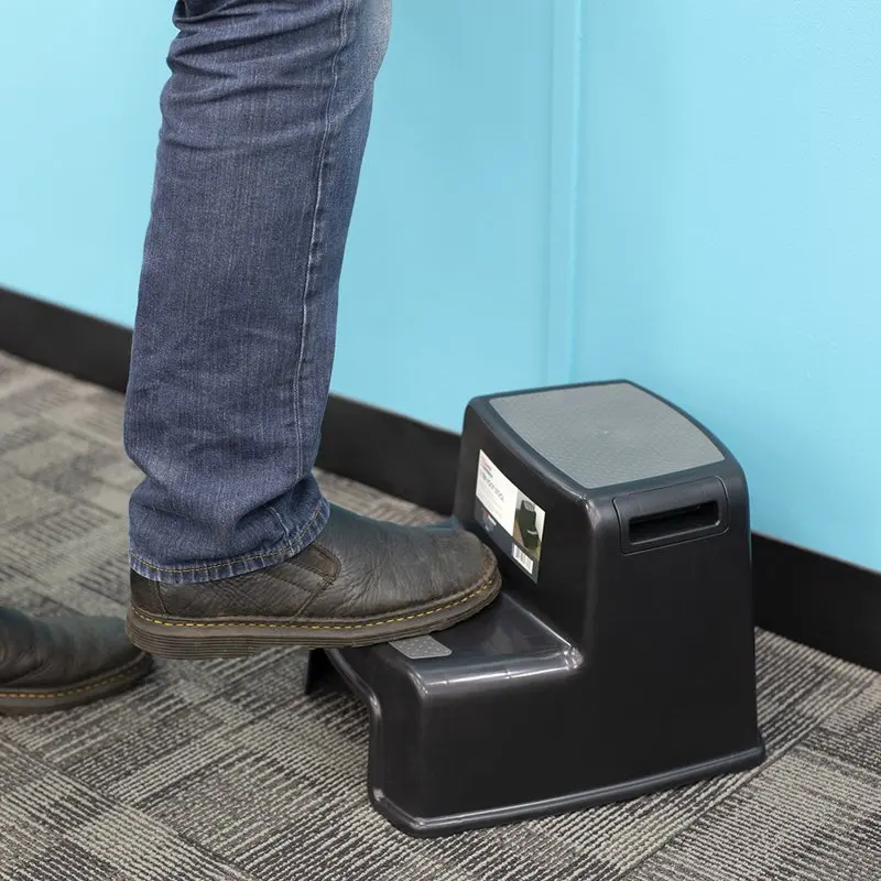 

Step Plastic Stool with Slip-Resistant Rubber and Handles