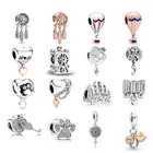 LR 925 серебряные бусины, Ловец снов, Шарм-браслет, подвеска для изготовления ювелирных изделий, декоративный хороший подарок на день матери