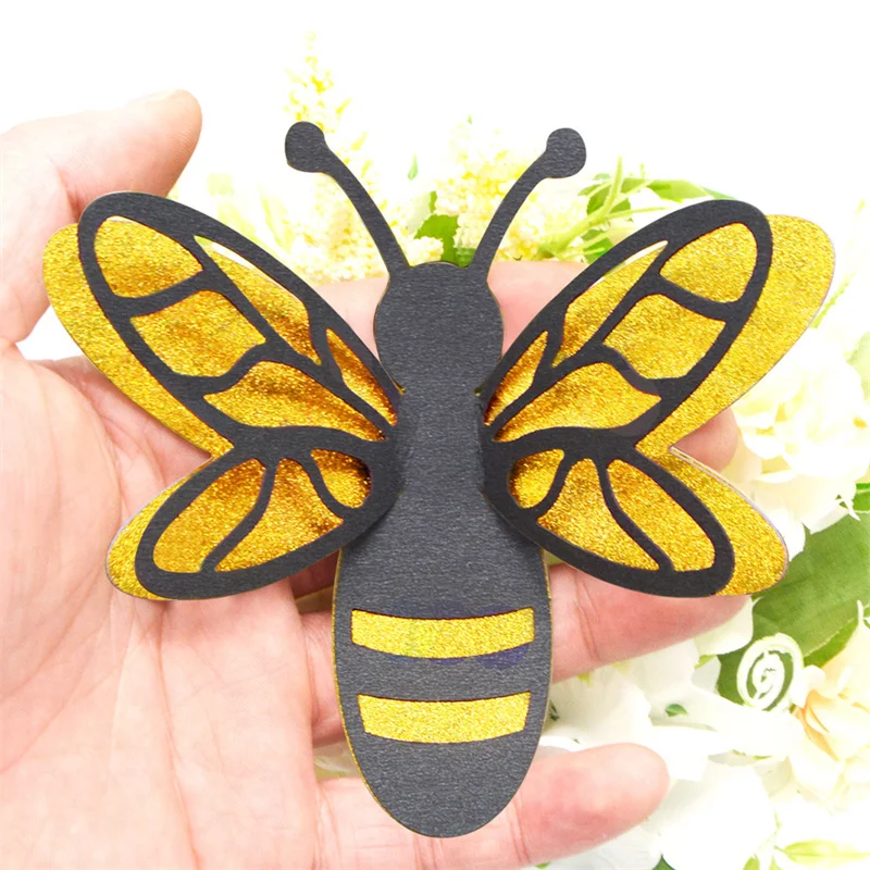 Двухслойные 3D наклейки на стену полые в виде пчелы для детской комнаты настенные