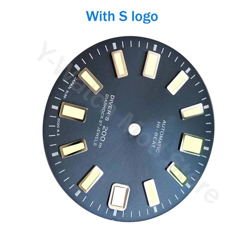 Seik..blue NH35 dial Yuanzu 62mas modified skx007 watch case nh35a movement retro diving watch MOD HI-BEAT