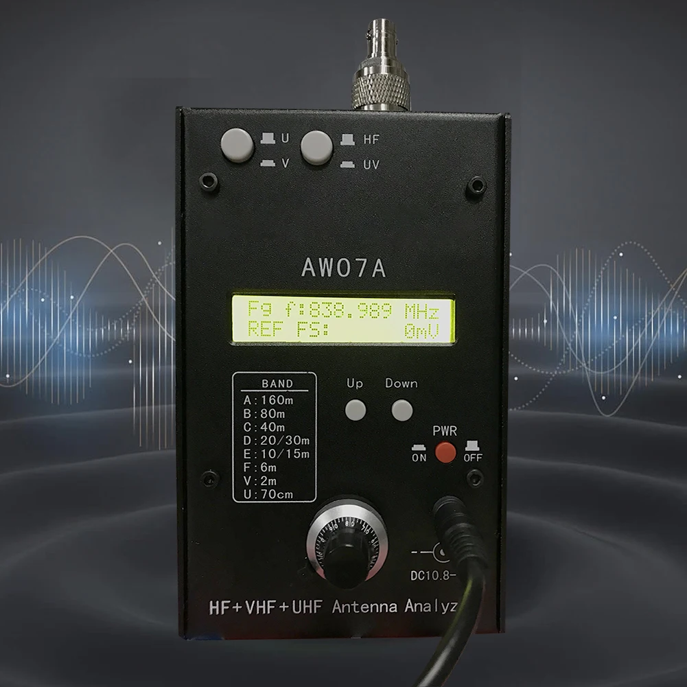 HF/VHF/UHF AW07A 1 5-470 МГц 160 м многодиапазонный антенный анализатор SWR измеритель тестер