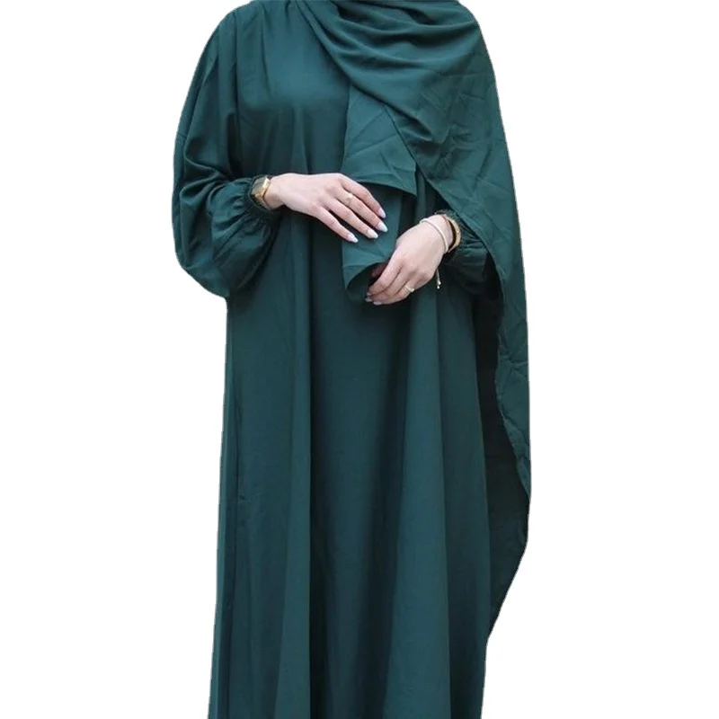 Новое средневосточное мусульманское женское платье с капюшоном, халат, головной платок, платье с капюшоном, Abaya для детской одежды