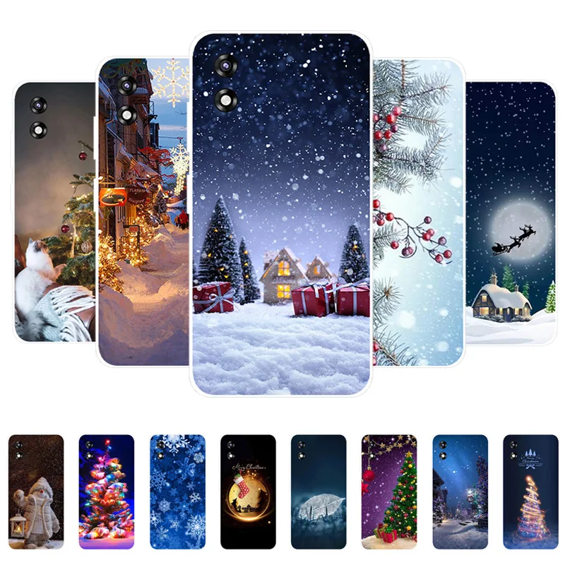 Фото Прозрачные чехлы для Xiaomi Qin 3 Ultra, подарок на Рождество, мягкий прозрачный силиконовый чехол для телефона Duoqin Qin3 Ultra. №1