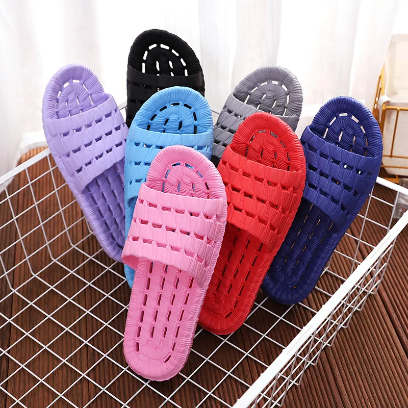 

New Slippers Women Summer Shoes Indoor Home Couples Home Bathroom Non-slip Soft Ins Tide To Wear Cool Slippers Sandals