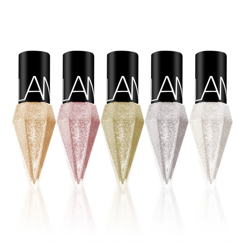 Liquid Eyeliner Highly Pigmented Quick Dry Glitter Waterproof Eye Makeup Long Lasting Silver