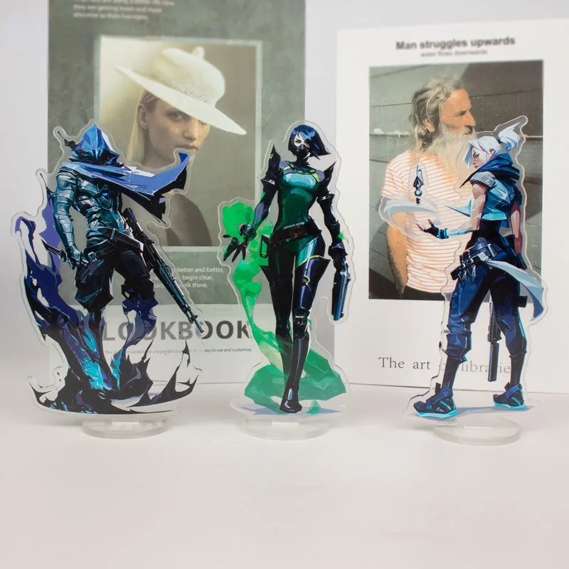 

Valorant Jetwind Viper Adena Sage Killjoy Jett Sova Cypher Salvia Acrylic Stand Model Desk Decor Standing Sign Figures Fans Gift
