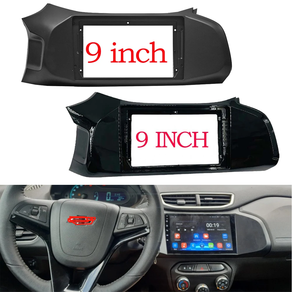 2 Din 9 дюймов Автомобильный радиоприемник Панель рамка для Chevrolet Onix 2012-2019 установка