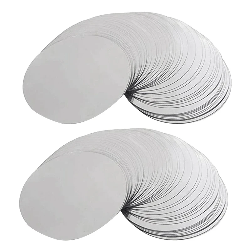 

300 Pcs 3 Inch Silver Wine Pourer Discs Drip-Proof Drip Pouring Pour Spout Pour Wine Thin Slice