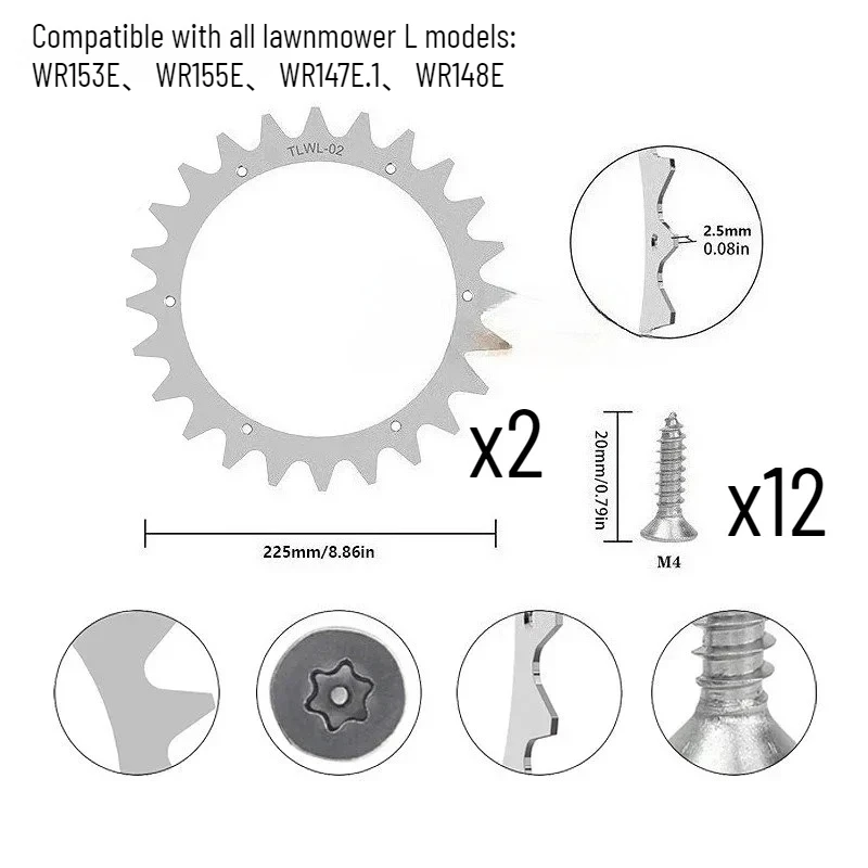 

Комплект шипов для колес Worx Landroid