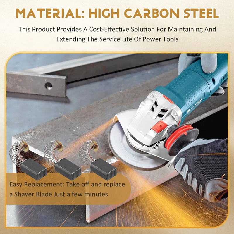 Угольные щетки для угловой шлифовальной машины 5x8x13 мм 36 шт.