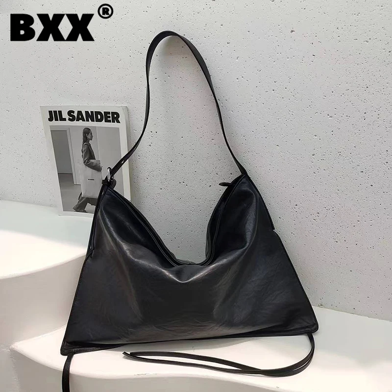 

[BXX] Designer Pleated Shoulder Underarm Bag Women's 2023 New Fashion Large Capacity Tote Bags Casual Office Lady Handbag 8CY85