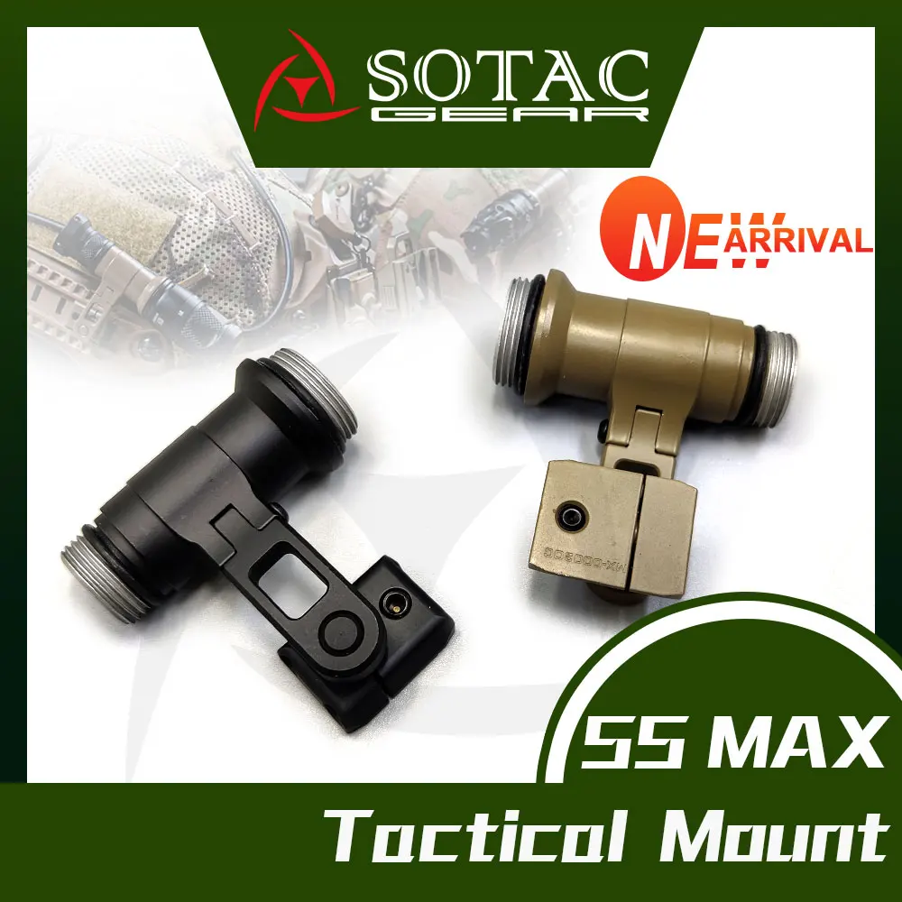 

SOTAC Tactical New 2023 SS MA-X Mount for SF M300 M600 Scout Light Flashlight KIJI K1 IR Illuminator fits OPS-CORE Helmet Picat