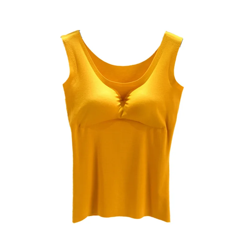 

Traceless Suspender Vest Women'S Spring And Summer Thin Style With Bra Backing Underwear One Piece Sleeveless Top