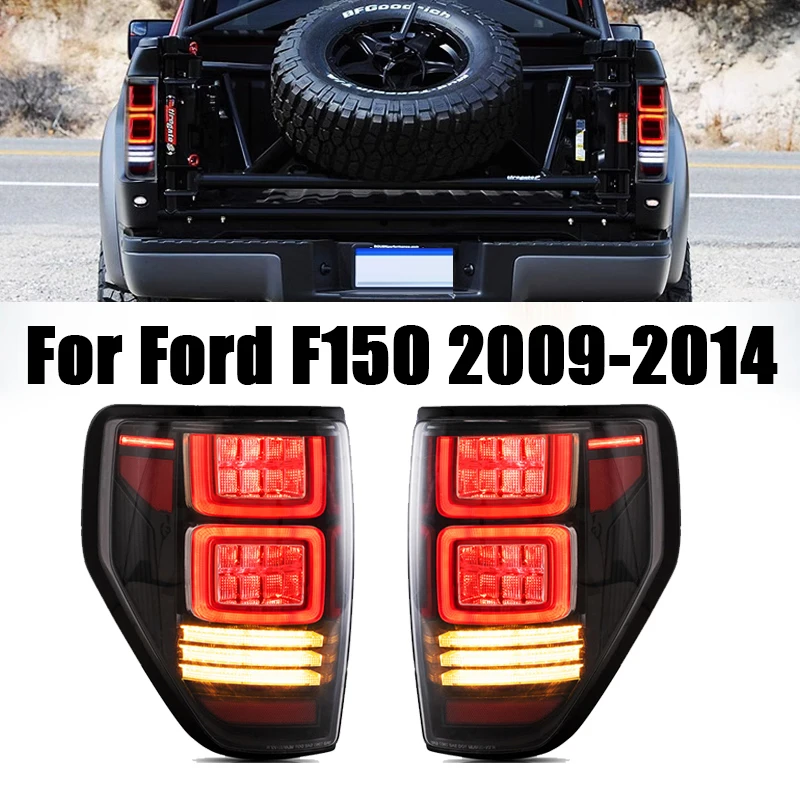Фото Автомобильный светодиодный задний фонарь для Ford F-150 F150 Raptor 2009 2010 2011 2012 2013 2014 Задний тормозной сигнал поворота Задние фонари в сборе №2