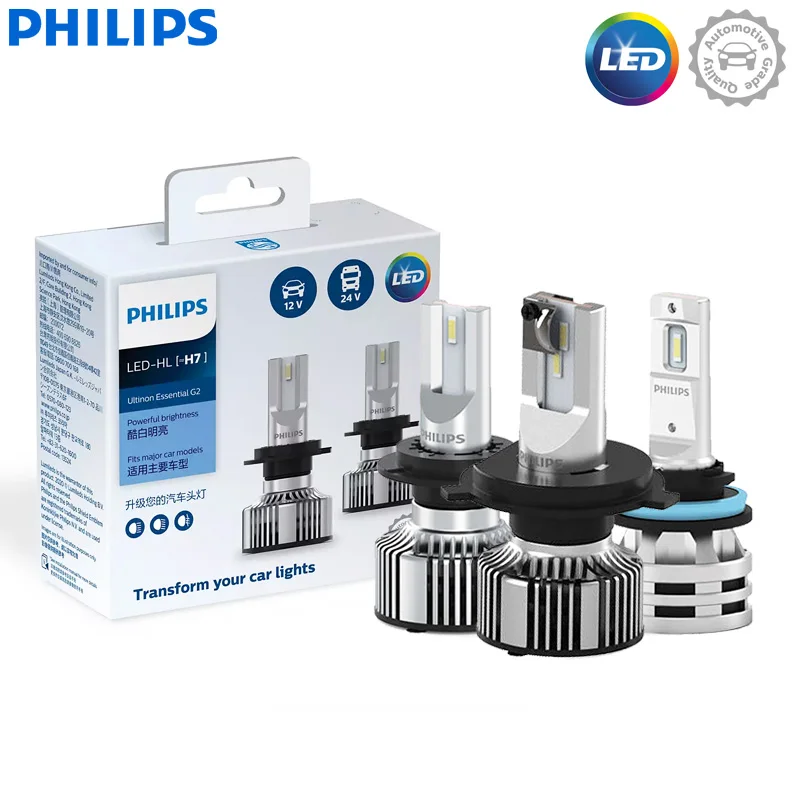 

Philips Ultinon Essential G2 СВЕТОДИОДНЫЙ H4 H7 H11 Автомобильные фары H1 H8 H16 HB3 HB4 HIR2 Автомобильная модификация дальн...