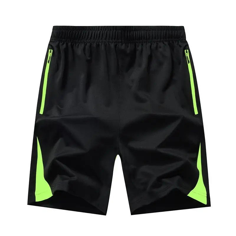 Men's Casual Quick-Drying Beach Shorts Trend Zipper Pocket Running Fitness Beach Short Pants Breathable Outdoor Sports Shorts