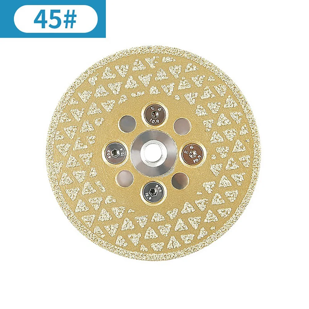 

Diamond Grinding Disc Cutting Wheel Saw Blade 45/60/100 Grit 100mm M10 Thread Hole Double Sided Brazed For Angle Grinder Parts