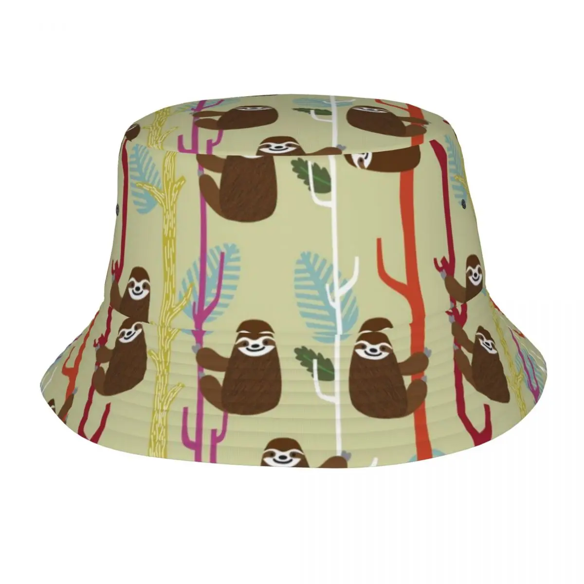 

Brown Sloth Outdoor Fisherman Cap Beach Hats SunCaps Men Women Bucket Hat Panama Hats Bob Hats For Women