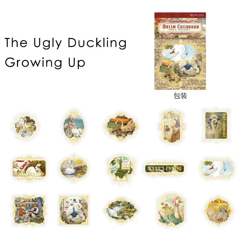 Золотые наклейки для скрапбукинга YCDBTH 30 шт.