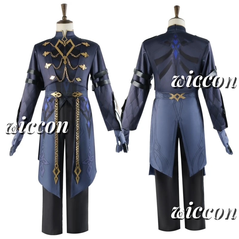 Костюм для косплея капитана Game Genshin Impact II унисекс костюм взрослых парик