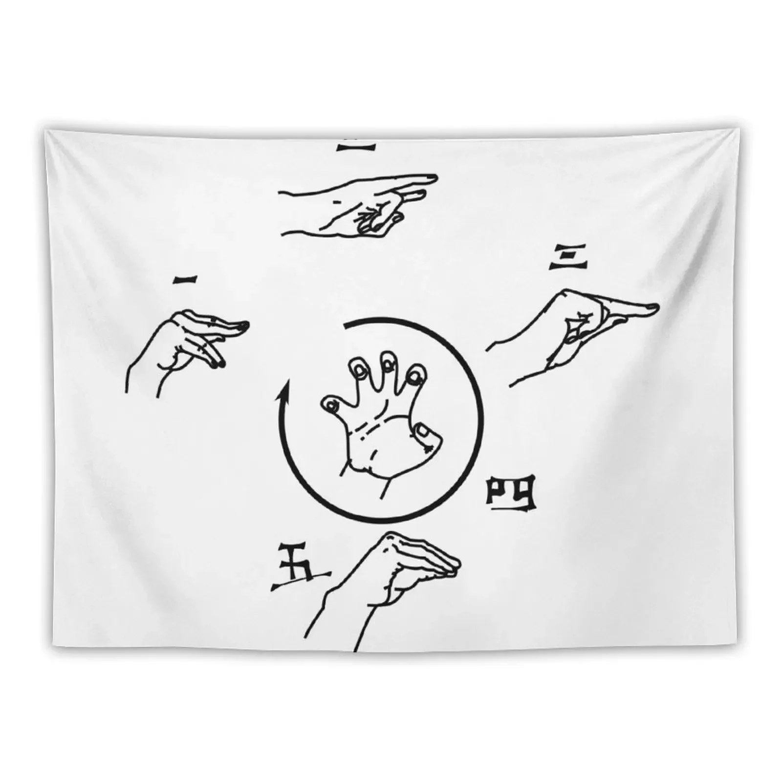 5-точечный гобелен с приемом пальмового взрыва и сердца украшение для комнаты