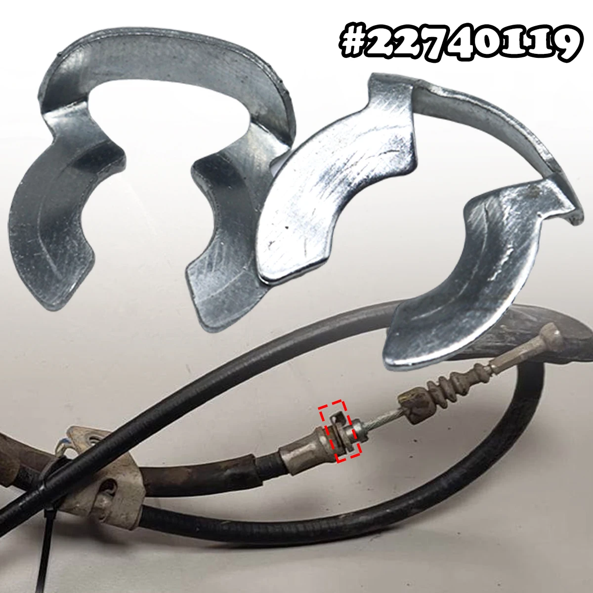 2 шт. автомобильный ручной тормозной трос, кронштейн, зажим для фиксации шайбы, зажим, заклепка 22740119 2073003 для Opel Mokka Insignia Saab 9-5