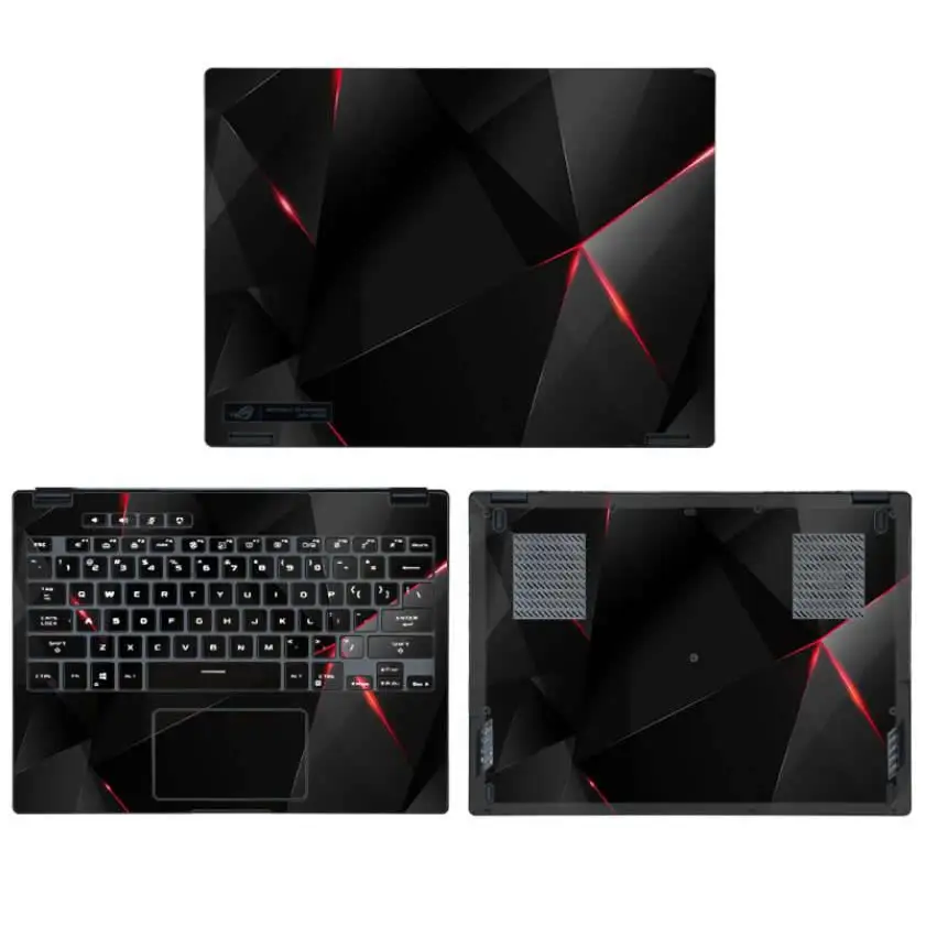 Блестящая Виниловая наклейка для ноутбука Asus ROG Flow X13 GV301 /Zephyrus G14 GA401 / M16 GU603/G15 2 в 1